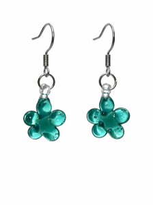 Clover Flower Earrings ～Lagoon glow