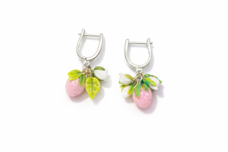 Blush Strawberry Earrings