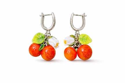 Orange Blossom Earrings