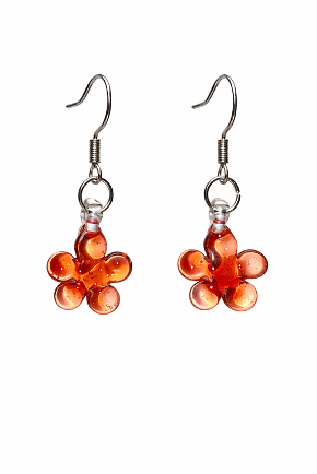 Clover Flower Earrings ～Rose Jelly