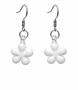Clover Flower Earrings ～Ivory Jelly