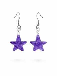 Star Earrings — Lavender Mist