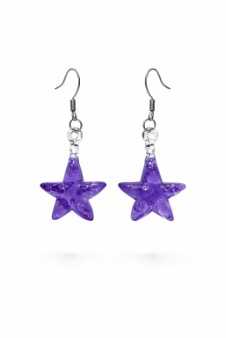 Star Earrings — Lavender Mist