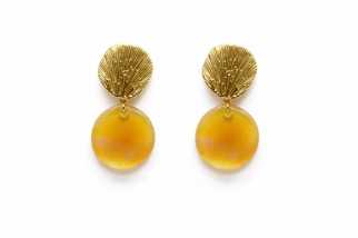 Amber Halo Earrings