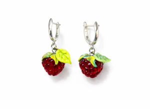 Wild Raspberry Earrings