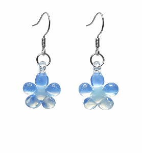Clover Flower Earrings ～Aqua Opal