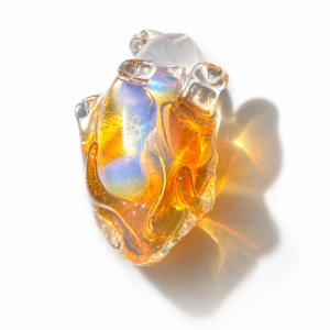 Anatomical Heart Necklace — Amber Halo