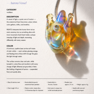 Anatomical Heart Necklace — Aurora Vessel