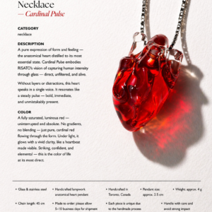 Anatomical Heart Necklace — Cardinal Pulse