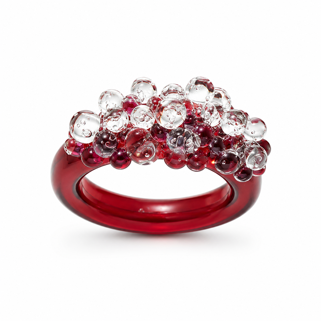 Dewdrops Ring – Crimson Dew