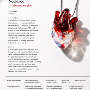 Anatomical Heart Necklace — Crimson Moonflow