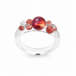 Raindrops Ring — Crimson Rain