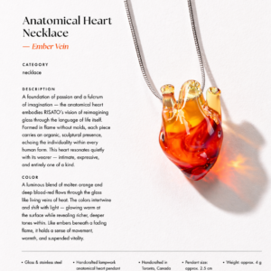 Anatomical Heart Necklace — Ember Vein