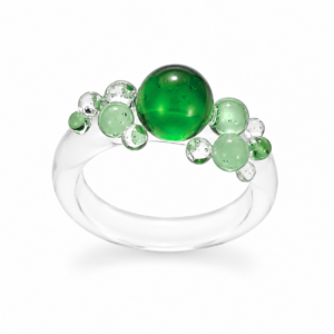 Raindrops Ring – Emerald Rain