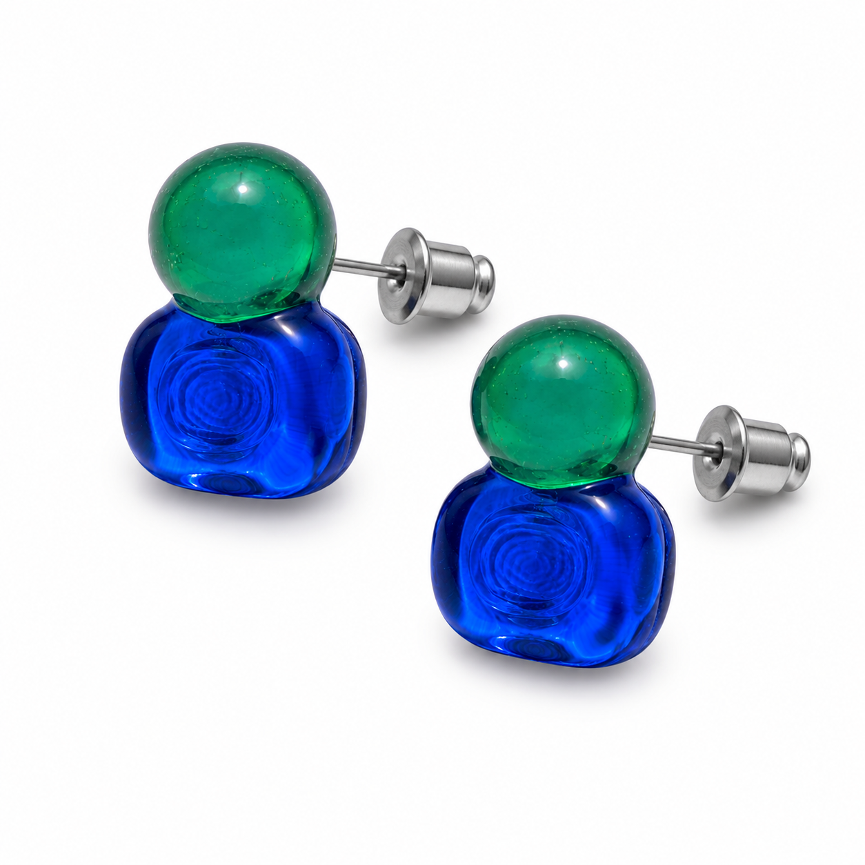 Stone Henge Stud Earrings — Emerald Solstice