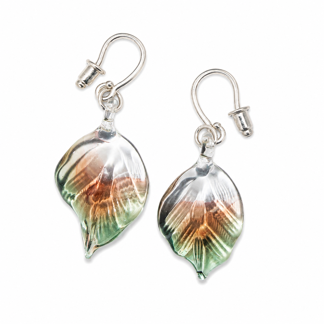 Leaf Earrings – Forest Green
