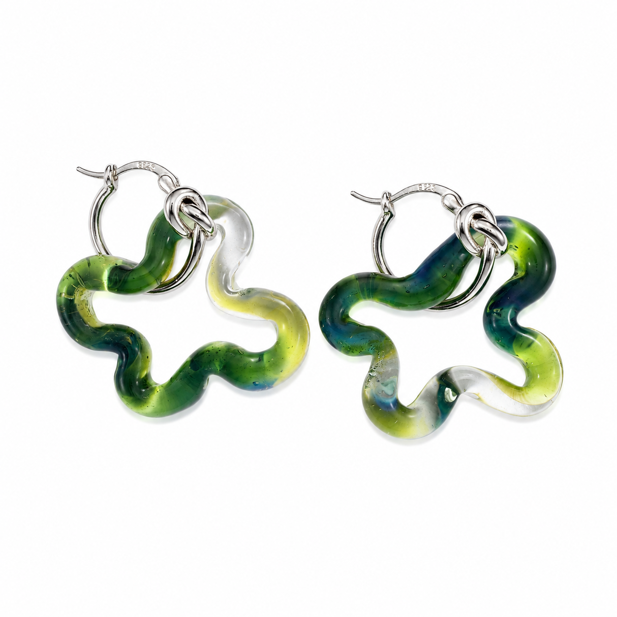Creek Line Earrings – Forest Stream