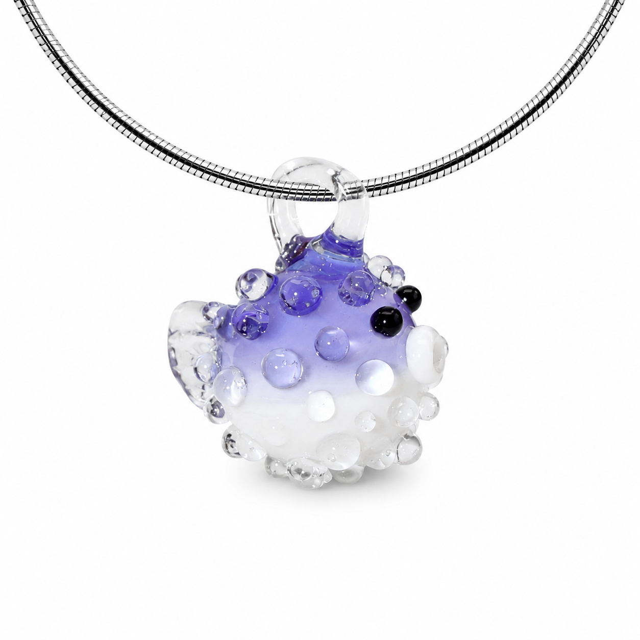 Puffer Fish Necklace – Lavender Mist