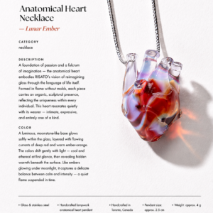Anatomical Heart Necklace — Lunar Ember