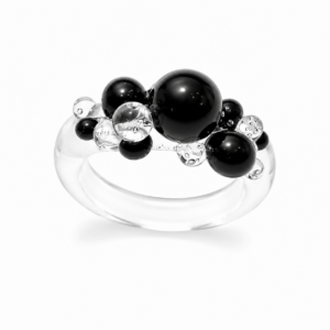 Raindrops Ring – Midnight Rain($50)
