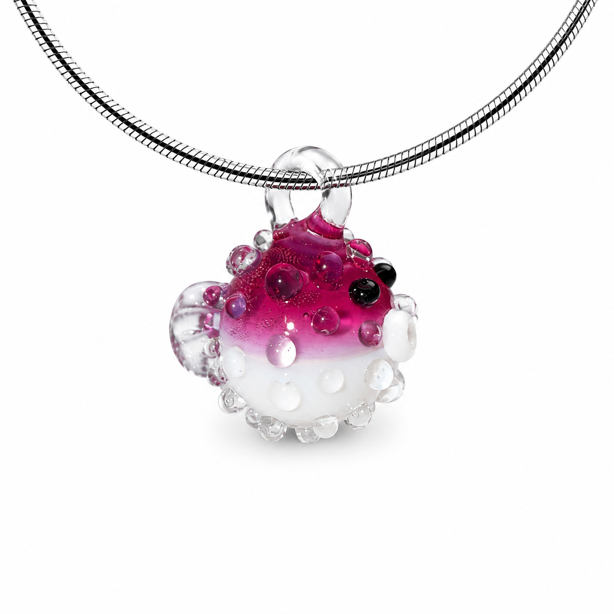 Puffer Fish Necklace – Pink Guava