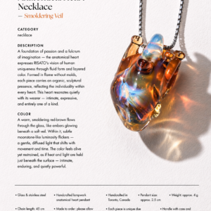 Anatomical Heart Necklace — Smoldering Veil