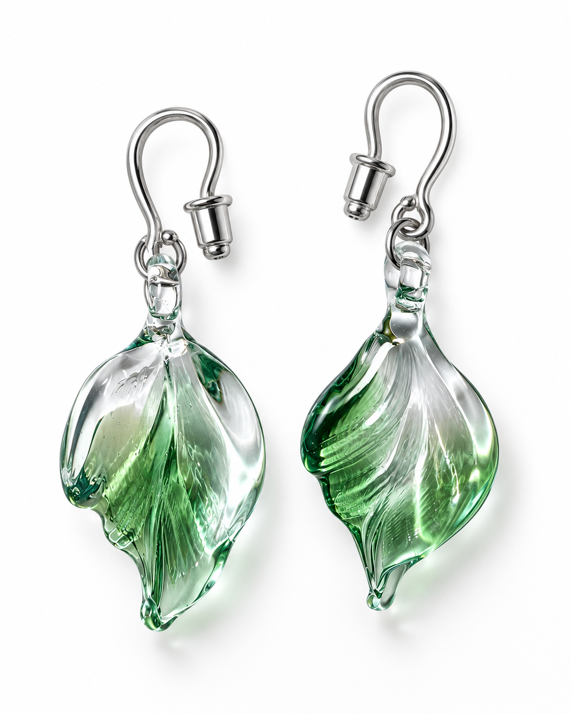 Leaf Earrings — Summer Green