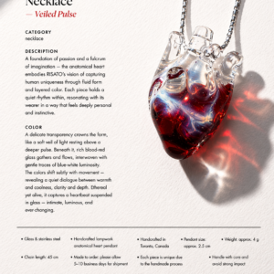 Anatomical Heart Necklace — Veiled Pulse