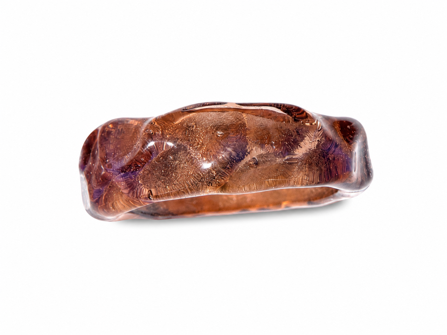 Coral Mirage Ring — Amber Dusk