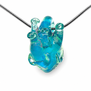 Anatomical Heart Necklace — Blue Lagoon