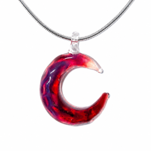 Moon Necklace — Crimson Tide