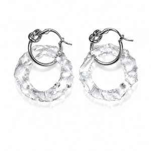 Circle Earrings — Crystal Clear