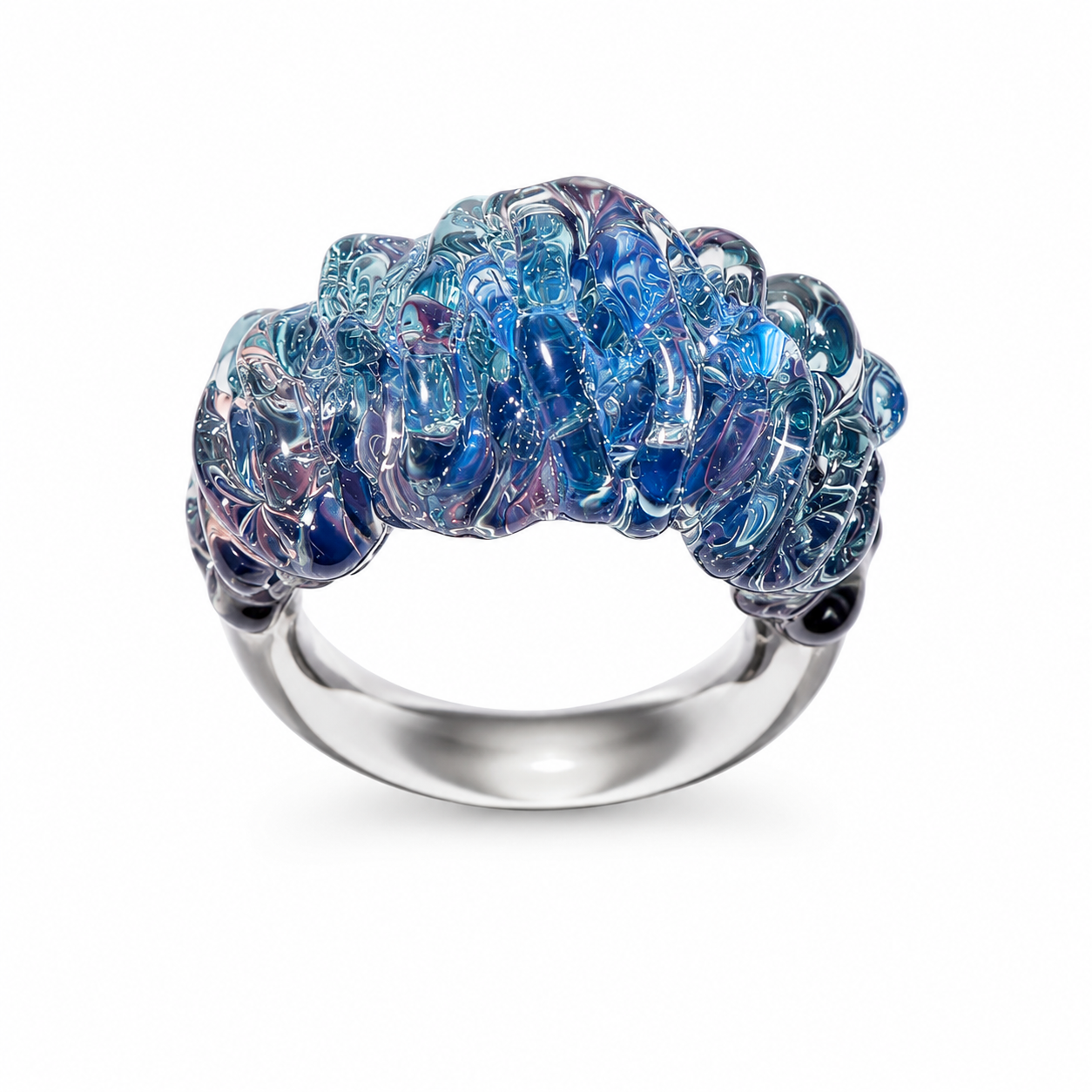 Wave Ring — Crystal Tide