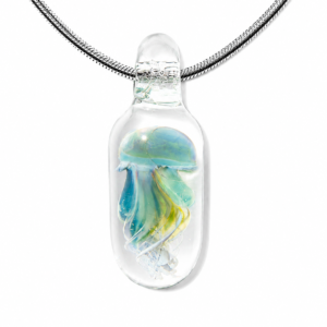 Capsule Jellyfish Necklace — Lagoon Glow