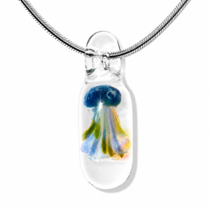 Capsule Jellyfish Necklace — Lagoon Prism