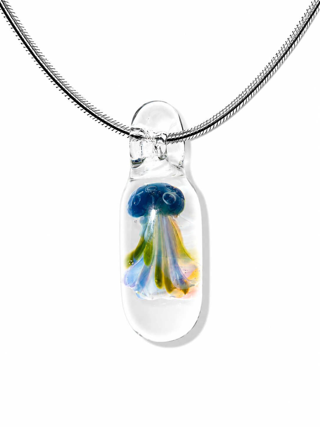 Capsule Jellyfish Necklace — Lagoon Prism