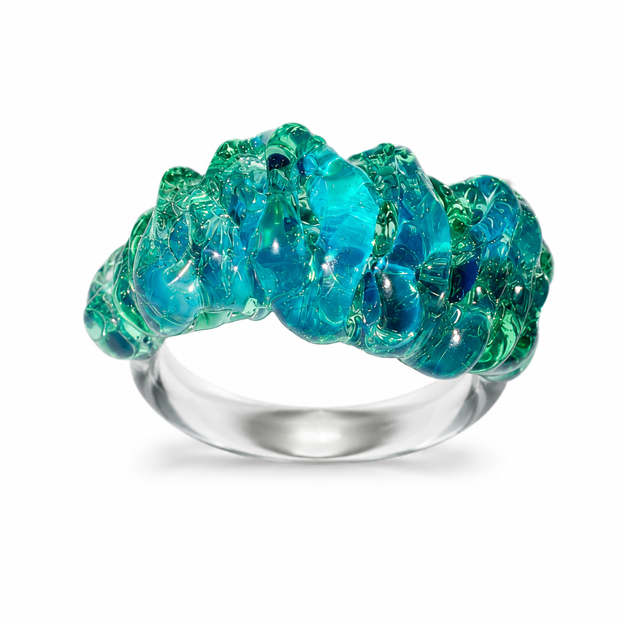Wave Ring — Lagoon Tide