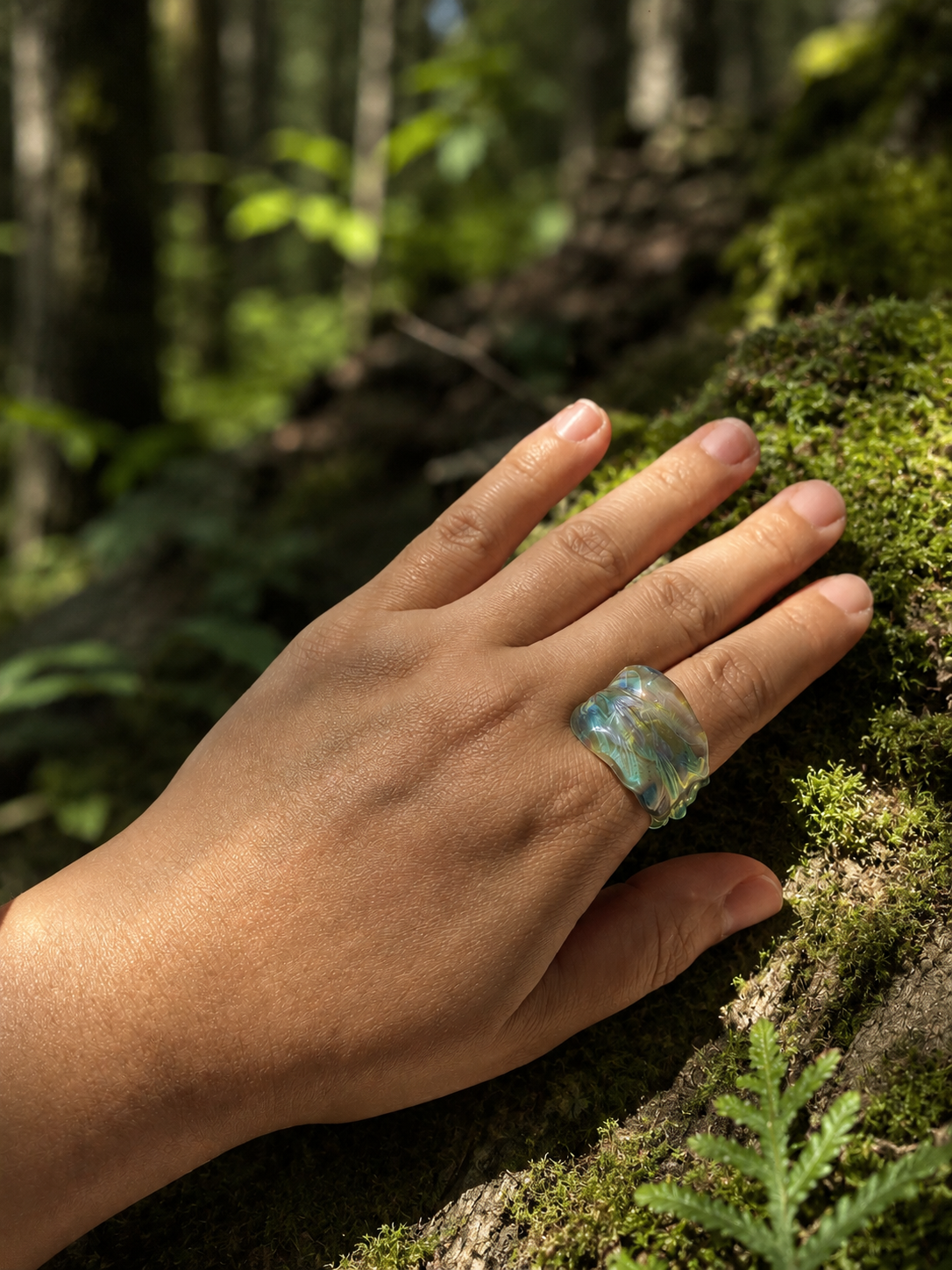 Leaf Ring - Translucent - Image 2