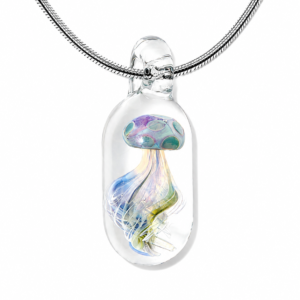 Capsule Jellyfish Necklace — Prismatic Tide