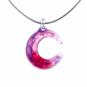 Moon Necklace — Raspberry Moon