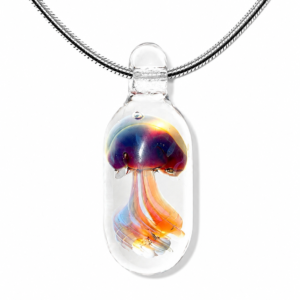 Capsule Jellyfish Necklace — Solar Aurora