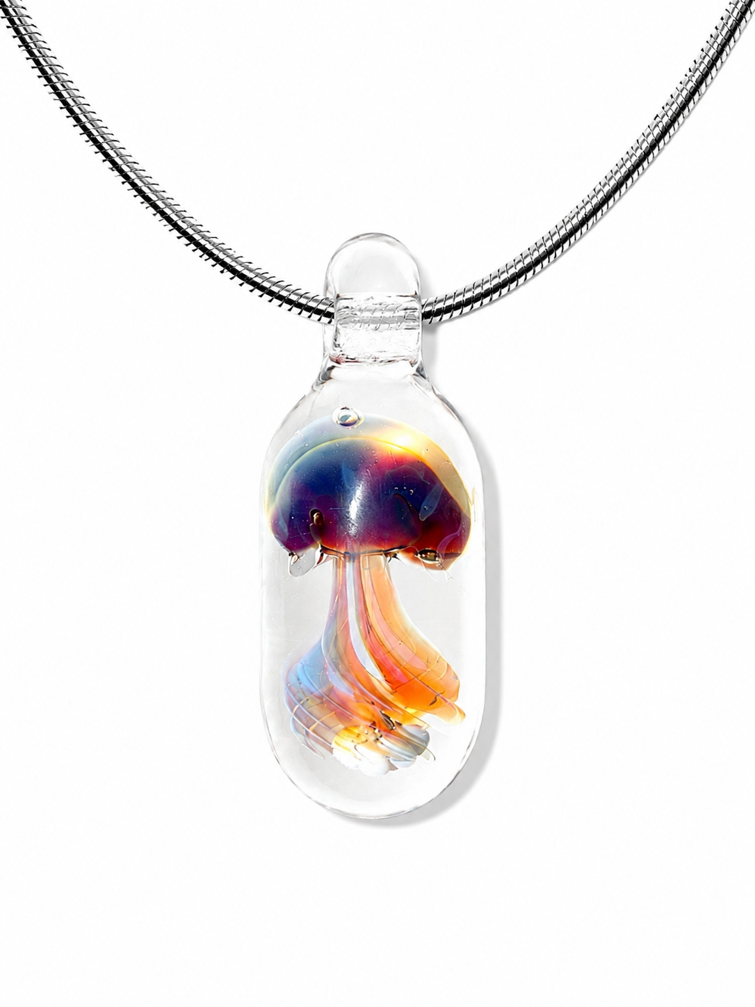 Capsule Jellyfish Necklace — Solar Aurora