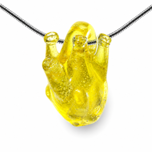 Anatomical Heart Necklace — Sunbeam Yellow