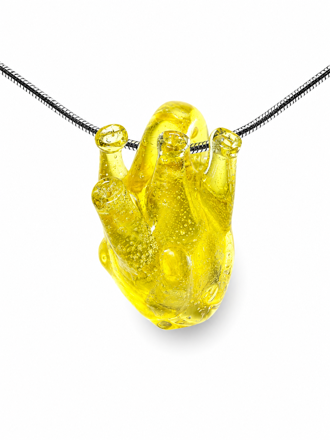 Anatomical Heart Necklace — Sunbeam Yellow