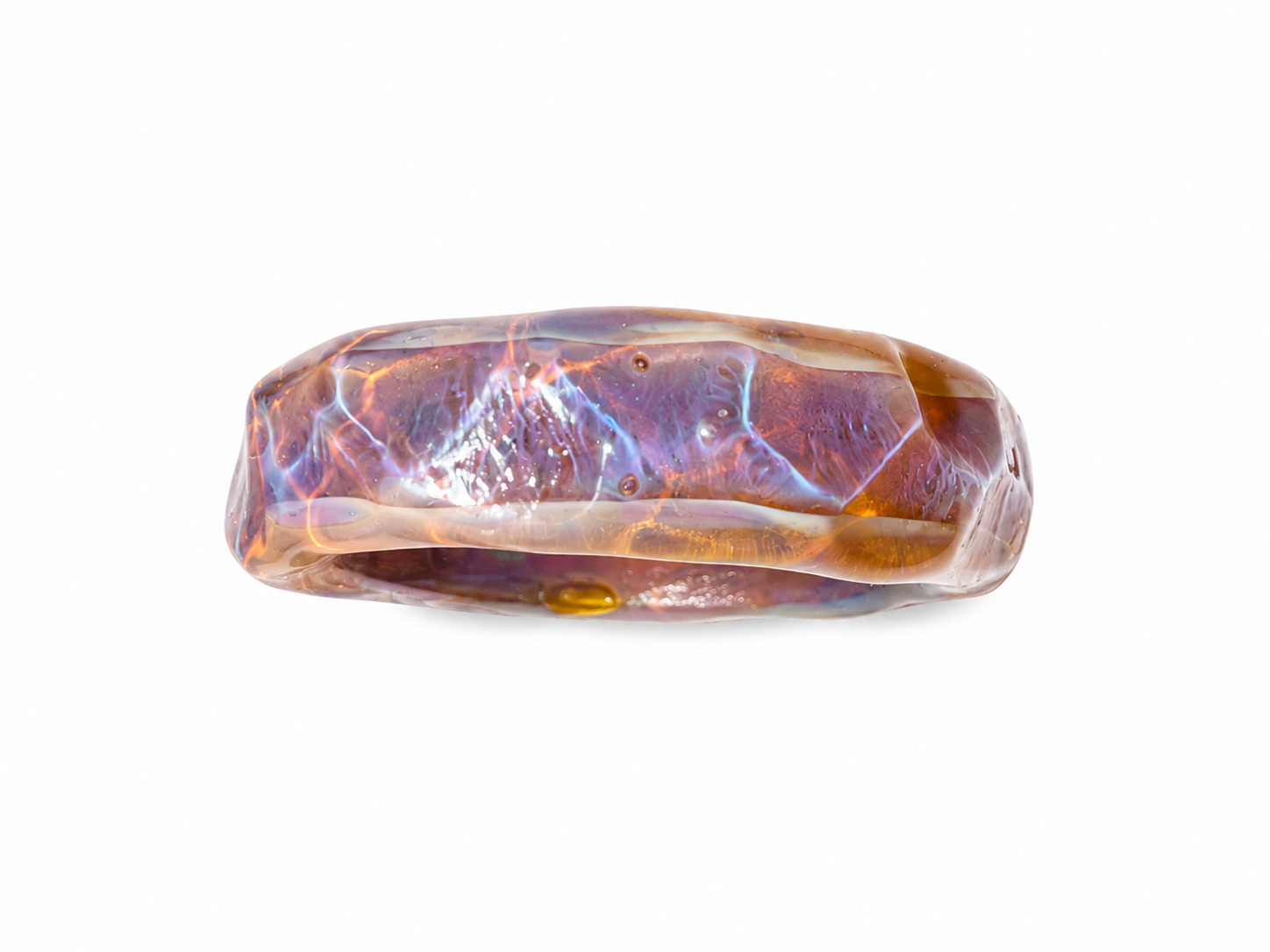 Coral Mirage Ring — Sunset Opal