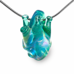 Anatomical Heart Necklace — Tropical Lagoon