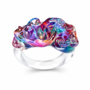 Reed Glass Ring — Twilight Current