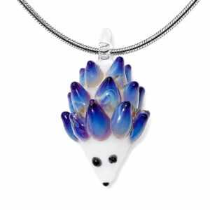 Hedgehog Necklace — Aurora Mist