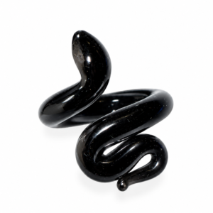 Snake Ring — Black Onyx