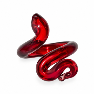 Snake Ring — Blood Ruby